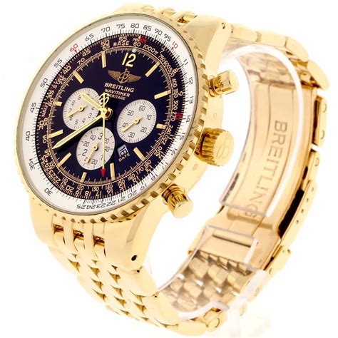 breitling uhr herren gold
